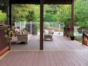 faux wood deck
